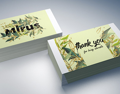 Mirus thank you cards