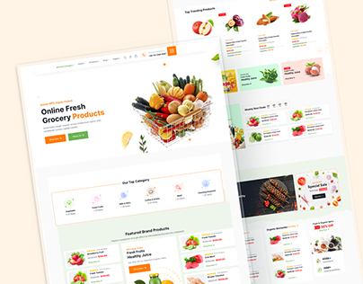 Grocery Delivery Website Landing Page