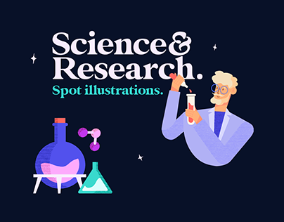 Science Spot Illustrations