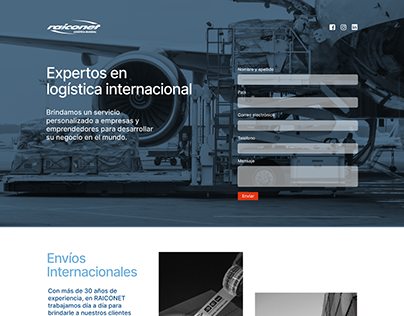 Landing Page/ Raico Logistics Company