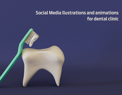 Social Media Illustrations for dental clinic