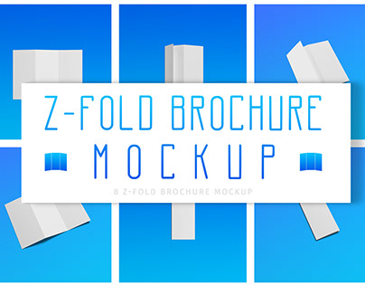 Z-FOLD Brochure Mockup