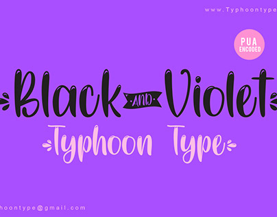 Black And Violet font