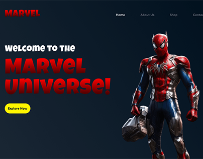 Marvel Universe Parallax Scroll Effect in Figma