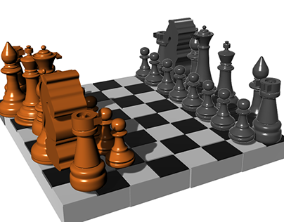 Chess board and chess board pieces