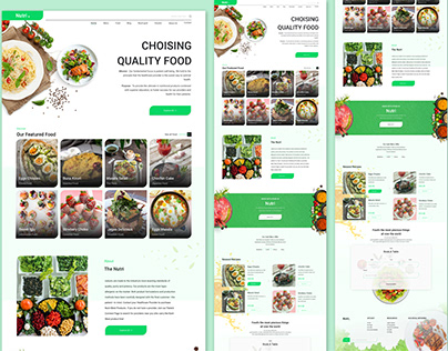 Healthy Food Landing Page