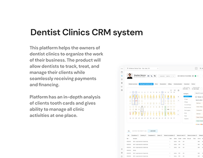 Dentist Clinic CRM system