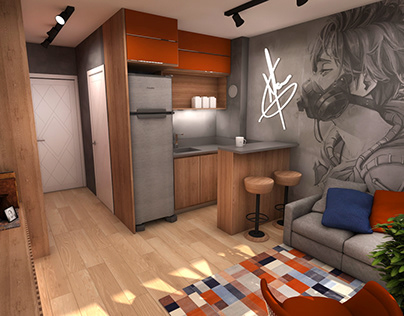 Small Studio Apartment Project CGI