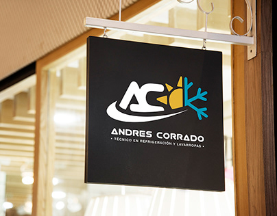 Diseño de identidad corporativa para Andrés Corrado.