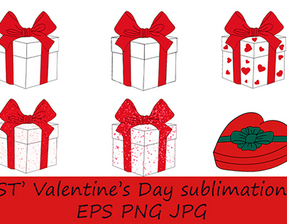 Vector sublimation St'Valentine's day