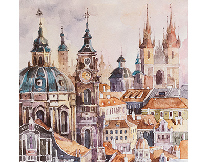 Prague Watercolor
