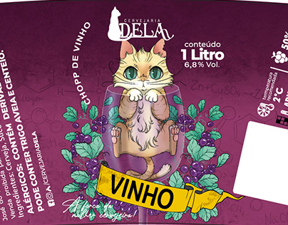 DELA cervejaria - Label wine