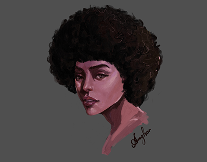 Afro girl