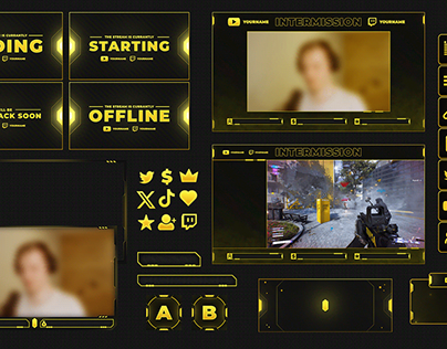 FREE TWITCH STREAM OVERLAY PACKAGE