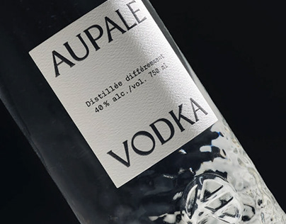 Aupale Vodka - Custom Bottle & Brand Design