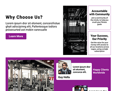 Fitness Website