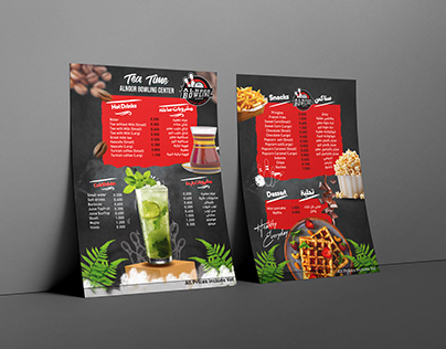 café flyer menu