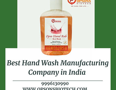 Best Hand Wash Manufacturing Company in India