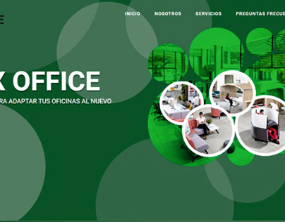 Landing page for Addea Flex Office