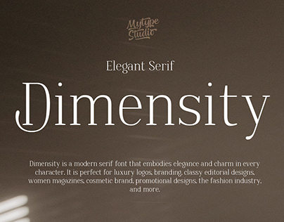 Dimensity - Serif Font