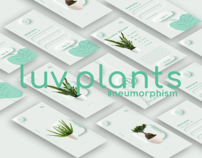 Luv.plants | UI Design | Neumorphism