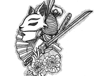 Kitsune's Embrace: The Spirit of the Samurai