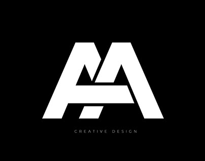 Elegant letter design AA branding logo
