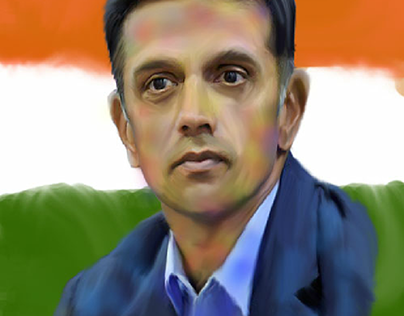 rahul dravid digital painting