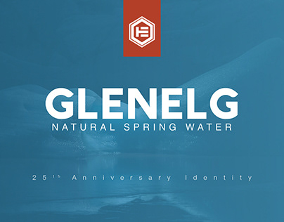 Glenelg Spring Water 25th Anniversary Branding