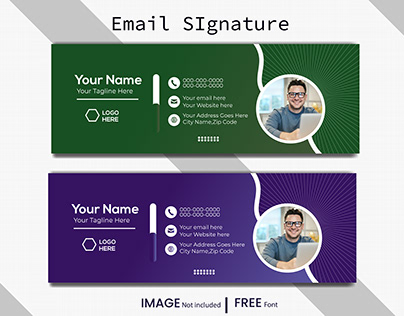 Modern and minimalist email signature..
