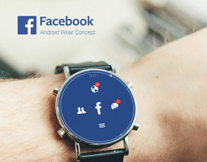 Facebook Android Wear Concept UI