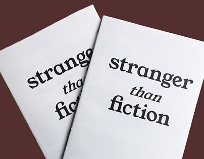 Stranger than fiction - Editorial design