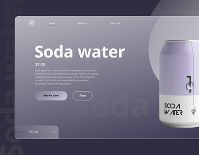 Concept soda water.