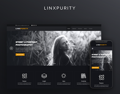 JSN Linxpurity - Photography website template.