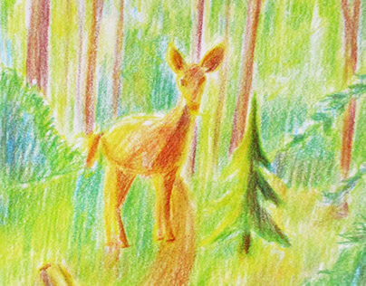 Оленёнок в лесу | Deer