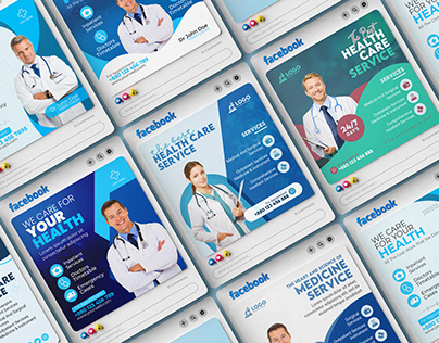 Medical Health Care Social Media Banner Design