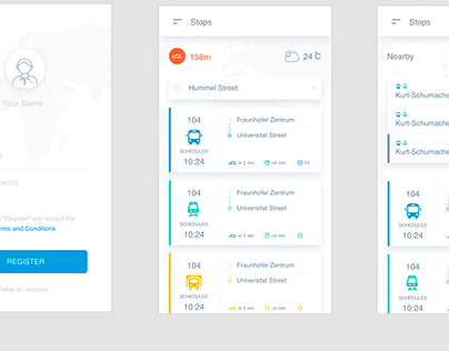 GO Mobile App Design: UX/UI Product Flow Screens
