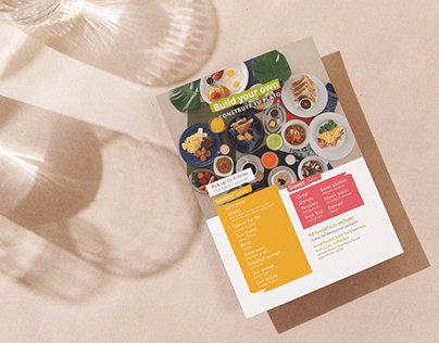 Breakfast Menu Design for hotel | Photo&layout