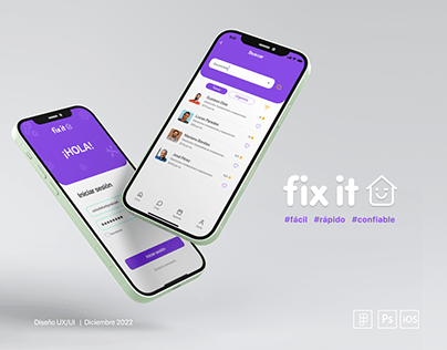 Project thumbnail - Fix it App | UX/UI Project