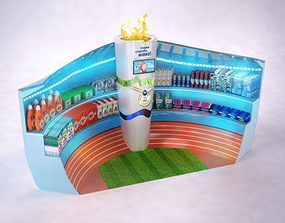Olympic concept for P&G - point of sale