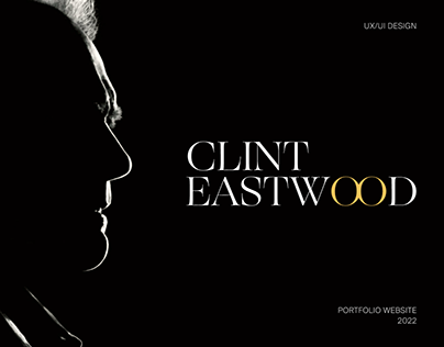 Clint Eastwood — portfolio website concept UX UI design