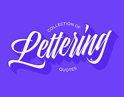 Lettering quotes - Collection