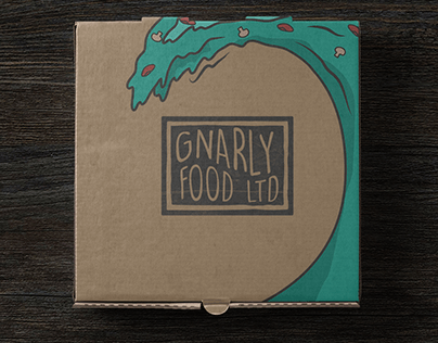 Gnarly Food Pizza Brand Identity Design