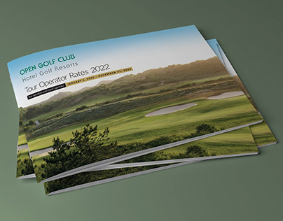 12-page Brochure for Open Golf Club Resorts