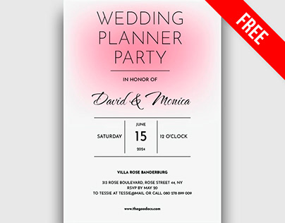 Free Wedding Planner Template