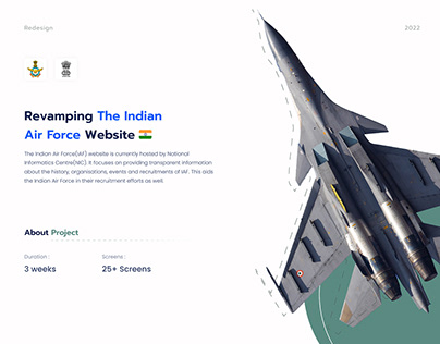 Redesign | Revamping Indian Air Force Website | AFCAT