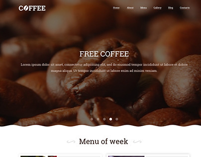 Coffee - Responsive Restaurant Cafe Site Template