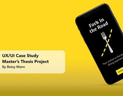 Fork in the Road - UX/UI Master's Thesis Project