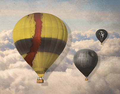 hot air balloons: surrealism