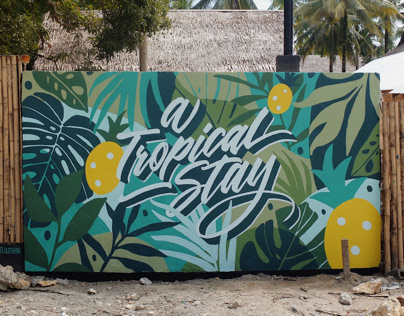 “A Tropical Stay” Mural